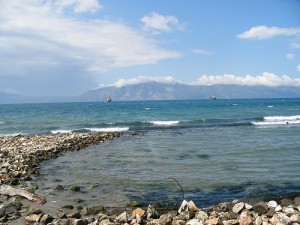 The seaside in Vlora, Albania