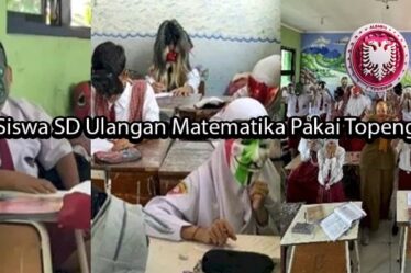 albaniatourism Siswa SD Ulangan Matematika Pakai Topeng