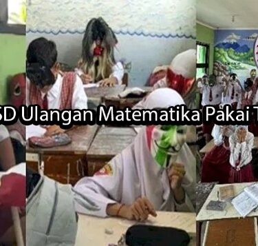 albaniatourism Siswa SD Ulangan Matematika Pakai Topeng